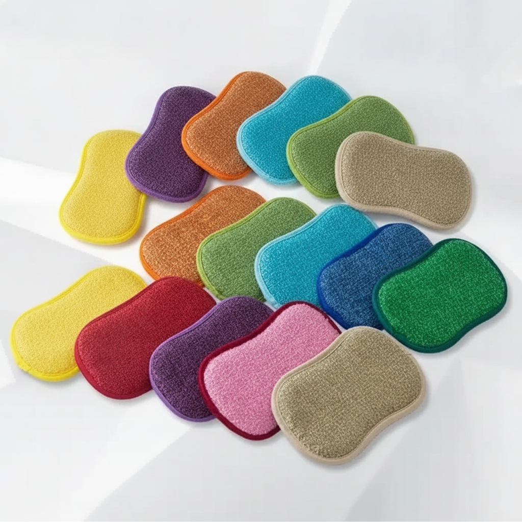 Spugne in microfibra riutilizzabili colori assortiti