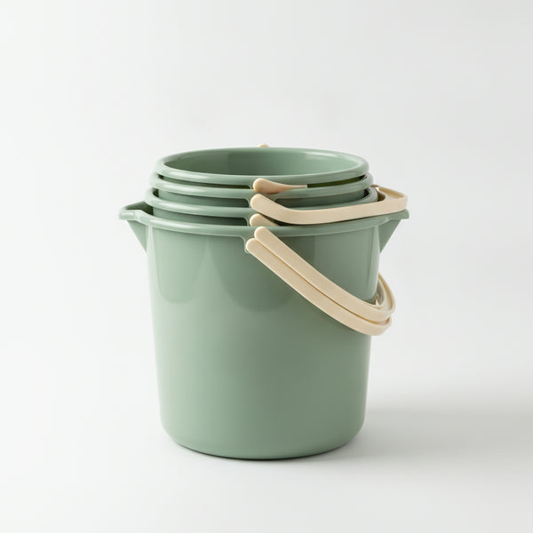 Set Secchi e Bacinelle Impilabili — 3 Pezzi