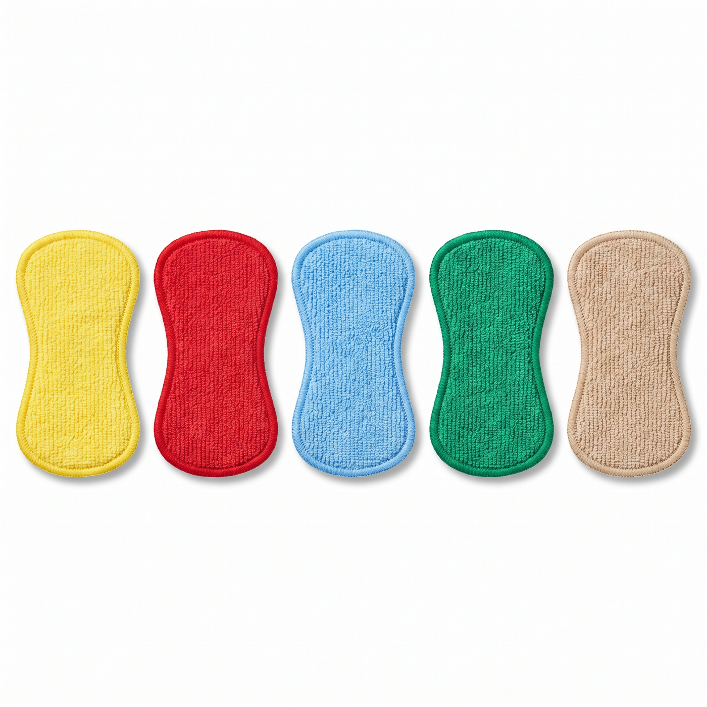 Lotto da 5 spugne in microfibra colori assortiti